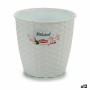 Planter Stefanplast 73450 73450 White Plastic 14 x 13 x 14 cm (12 Units)