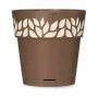 Self-watering flowerpot Stefanplast 94079 Cloe Brown Plastic 19 x 19 x 19 cm (12 Units)