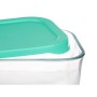 Lunch box Pasabahce 1113313-53733 SNOW BOX Green Transparent Glass Polyethylene 420 ml (12 Units)