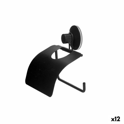 Toilet Roll Holder Berilo W3100-13P W3100-13P Black Steel ABS 13,5 x 12 x 3 cm (12 Units)