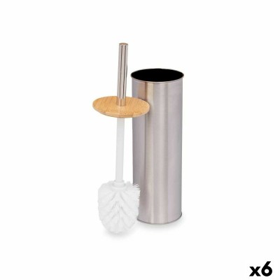 Brosse de salle de wc Berilo B1041SW B1041SW Argenté Bambou Acier inoxydable 9,5 x 27,5 x 9,5 cm (6 Unités)