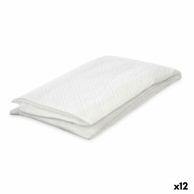 Housse de protection pour lave-linge 206 206 Blanc Tissu 63 x 58 x 85 cm 22 x 32 x 2,5 cm Rembourré (12 Unités)