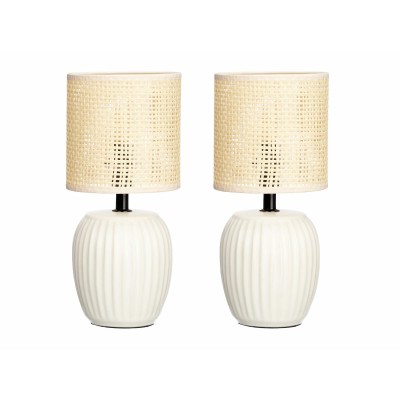 Desk lamp Gift Decor 10953 White 60 W 2 Units