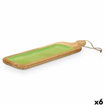 Snack tray Gift Decor MALI-798 G MALI-798 G Green 50,7 x 3 x 14 cm (6 Units)
