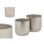 Set of pots Gift Decor 40055-S 40055-S Silver Iron 18 x 16,5 x 18 cm 16 x 15,5 x 16 cm (6 Units)