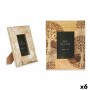 Photo frame Gift Decor 19 19 White Brown Mango wood Tree of Life (6 Units)