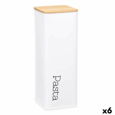 Boîte en métal Kinvara W7081-4 W7081-4 Blanc Métal 8 x 26,5 x 8 cm Pâtes (6 Unités)