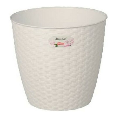 Plant pot Stefanplast 73450 73450 White Plastic 14 x 13 x 14 cm