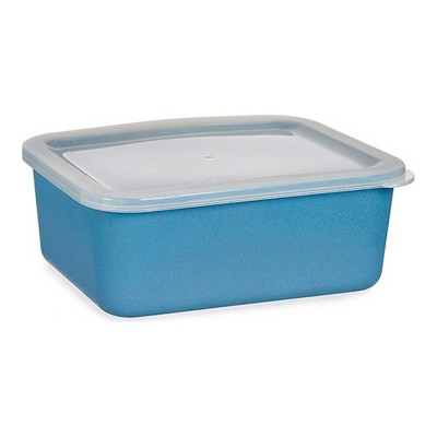 Boîte de rangement avec couvercle 7966 7966 Bleu foncé Bambou Mélamine Amidon de maïs
