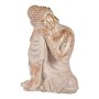 Figure décorative de jardin Ibergarden CC20445 CC20445 Blanc Doré Polyrésine 35,5 x 54,5 x 42 cm Buda
