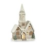 Décorations de Noël Krist+ CC2187084 CC2187084 Blanc Marron Vert Gris Maison Noël 21 x 77 x 48 cm Lumière LED Musique