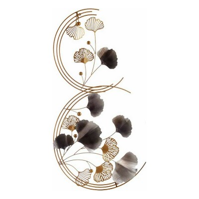 Hanging decoration Gift Decor M1312 M1312 Blue Copper Golden Metal Flowers 80 x 151 x 5,5 cm Mural