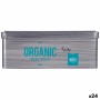 Boîte pour infusions Kinvara 570/525002A Organic Tea Gris Fer blanc 11 x 7,1 x 18 cm (24 Unités)