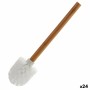 Brosse de salle de wc Berilo 22098 22098 Blanc Marron Bambou 8 x 35,5 x 8 cm (24 Unités)