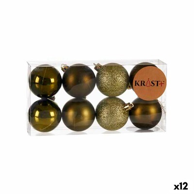 Lot de boules de Noël Krist+ HM20037-092 HM20037-092 Vert Plastique (12 Unités)