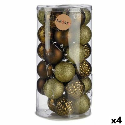 Lot de boules de Noël Krist+ HM20113-073 HM20113-073 Vert PVC (4 Unités)