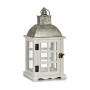 Lantern Gift Decor 19B0807S-A2 19B0807S-A2 White Silver Wood Metal Crystal 14 x 39,3 x 20 cm 20 x 39,3 x 14 cm 20 x 40 x 14 cm (