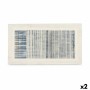 Canvas Gift Decor 82694 82694 Blue White Stripes With relief 110 x 60 x 2,5 cm (2 Units)