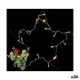 Étoile de Noël Krist+ SYCJHY-168 SYCJHY-168 Noir Rouge Vert 45 x 45 x 5 cm Lumière LED (36 Unités)