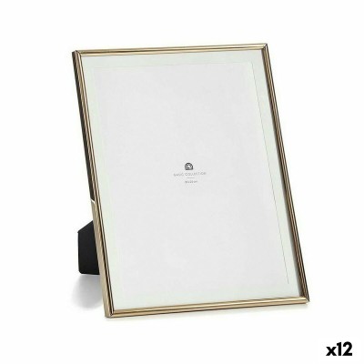 Cadre photo Gift Decor MS61001-MAT GOLD MS61001-MAT GOLD Doré Verre Acier (12 Unités)