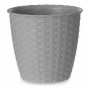 Plant pot Stefanplast 73806 73806 Grey Plastic 14 x 13 x 14 cm (12 Units)