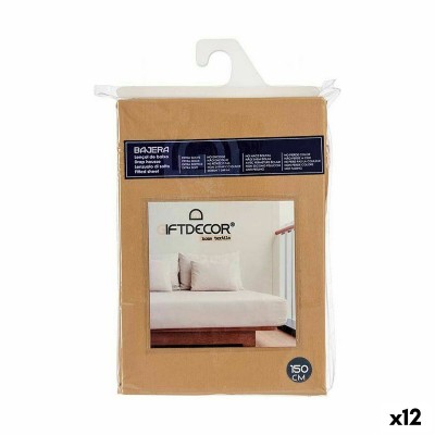 Fitted sheet Gift Decor COL  3-A-150 COL  3-A-150 Beige 150 cm (12 Units)