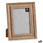 Cadre photo Gift Decor 636588G 636588G Marron Cuivre Bois verre Verre polystyrène Plastique (6 Unités)