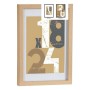 Photo frame Gift Decor 668826-NATURAL 668826-NATURAL Natural Glass MDF Wood (6 Units)
