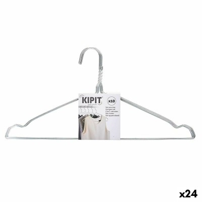 Jeu de porte-manteaux Kipit HD092803 HD092803 Argenté Métal 40 x 1 x 20 cm (24 Unités)