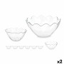 Set de Bols Pasabahce 1003561-98886 Hasir Transparent verre 31 x 25,5 x 24,5 cm (2 Unités)