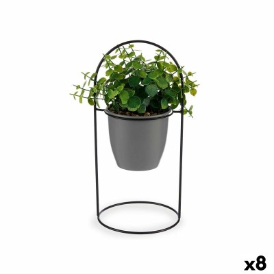 Plante décorative Ibergarden QY-H093 QY-H093 Métal Plastique Volets Ronde 21 x 30 x 21 cm (8 Unités)