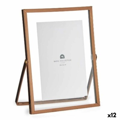 Cadre photo Gift Decor MS61015-A-C MS61015-A-C Cuivre Métal verre Plastique (12 Unités)