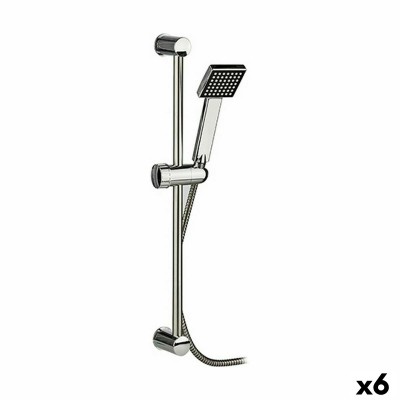 1 douchette avec tube d'écoulement Berilo 9721159BC 9721159BC Argenté Acier Plastique Carré 18 x 8 x 72,5 cm 3 Pièces (6 Unités)