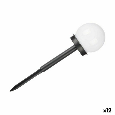 Balise Ibergarden 10 CM BALL 10 CM BALL Blanc Noir Plastique 10 x 34,5 x 10 cm 10 x 24,5 x 10 cm Ballon Charge solaire (12 Unité