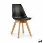 Dining Chair Gift Decor 3B 3B Brown Black Wood Plastic 42 x 80 x 50 cm (4 Units)