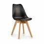Dining Chair Gift Decor 3B 3B Brown Black Wood Plastic 42 x 80 x 50 cm (4 Units)
