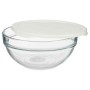 Round Lunch Box with Lid Pasabahce 1113326-53563 Chefs White 1,135 L (4 Units)