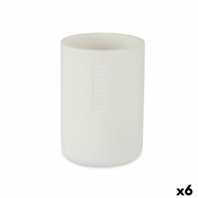 Toothbrush Holder Berilo B5456BC-2 - 450 B5456BC-2 - 450 White Resin 7,8 x 10,5 x 7,8 cm (6 Units)