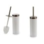 Toilet Brush Berilo BP15-005R-2 BP15-005R-2 White Silver Plastic 9,5 x 38,5 x 9,5 cm (6 Units)