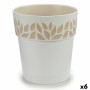 Self-watering flowerpot Stefanplast 94100 Cloe White Plastic 25 x 25 x 25 cm (6 Units)