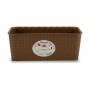 Planter Stefanplast 73602 73602 Brown PVC 13 x 11 x 28,5 cm 29 x 11 x 12,5 cm (12 Units)