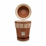 Self-watering flowerpot Stefanplast 94551 Orfeo Terracotta Plastic 25 x 25 x 25 cm (6 Units)
