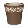 Self-watering flowerpot Stefanplast 88402 Gaia Brown Plastic 19 x 19 x 19 cm (12 Units)