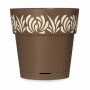 Self-watering flowerpot Stefanplast 88402 Gaia Brown Plastic 19 x 19 x 19 cm (12 Units)