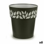 Self-watering flowerpot Stefanplast 94153 Cloe Anthracite Plastic 29 x 29 x 29 cm (6 Units)