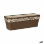 Jardinière Stefanplast 94414 Cloe Marron Plastique 49,5 x 17 x 19 cm (12 Unités)