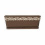 Jardinière Stefanplast 94414 Cloe Marron Plastique 49,5 x 17 x 19 cm (12 Unités)