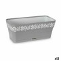 Planter Stefanplast 88701 Gaia Grey Plastic 13,3 x 12,3 x 29,3 cm (12 Units)