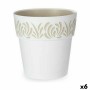 Self-watering flowerpot Stefanplast 88600 Gaia White Plastic 29 x 29 x 29 cm (6 Units)