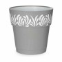 Self-watering flowerpot Stefanplast 88501 Gaia Grey Plastic 25 x 25 x 25 cm (6 Units)